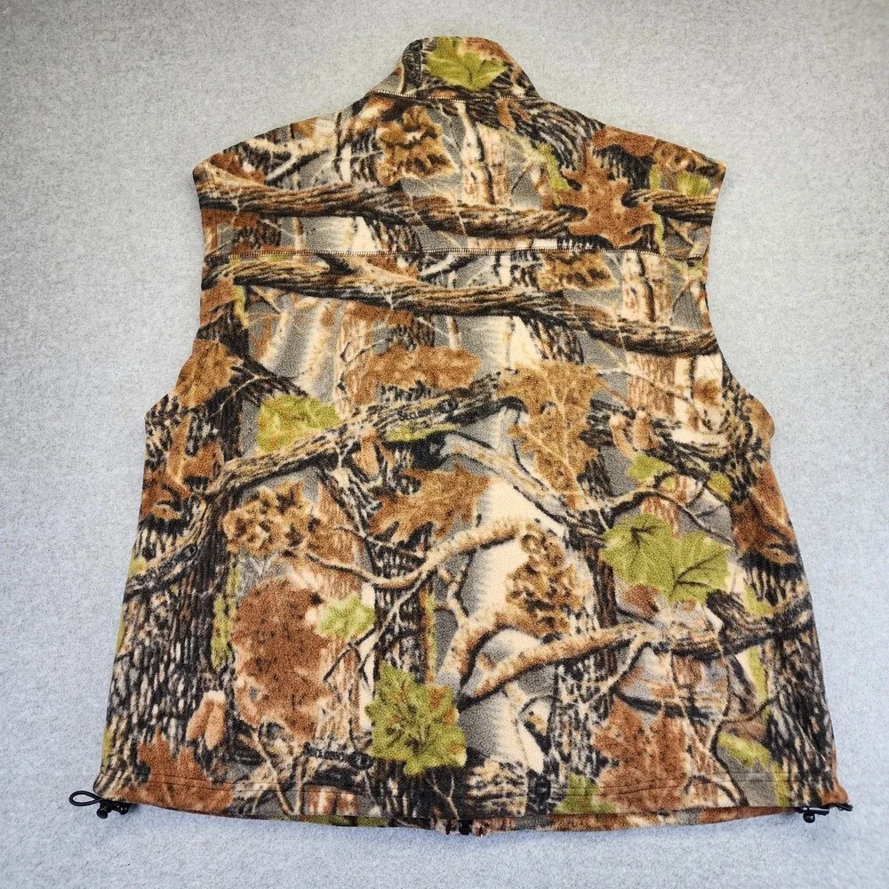 Cabela's‎ Mens XL Camo Full Zip Fleece Vest Hunting Outdoor Gear